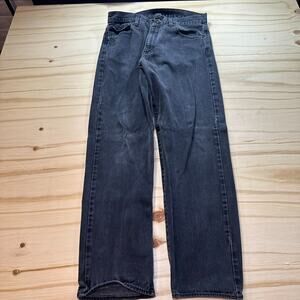 Polo Ralph Lauren Jeans Mens Size 34x30 Black Denim Relaxed Tapered Classic Fit